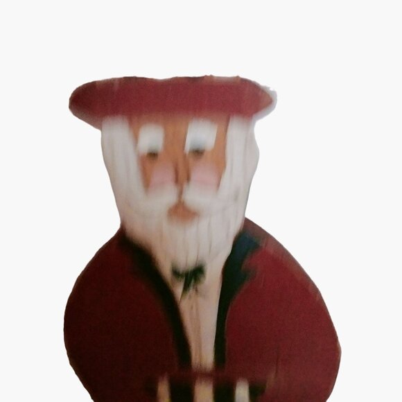 Handcrafted Wooden Uncle Sam Folk Art Patriotic Americana Decor 22 inch Tall - Picture 4 of 8